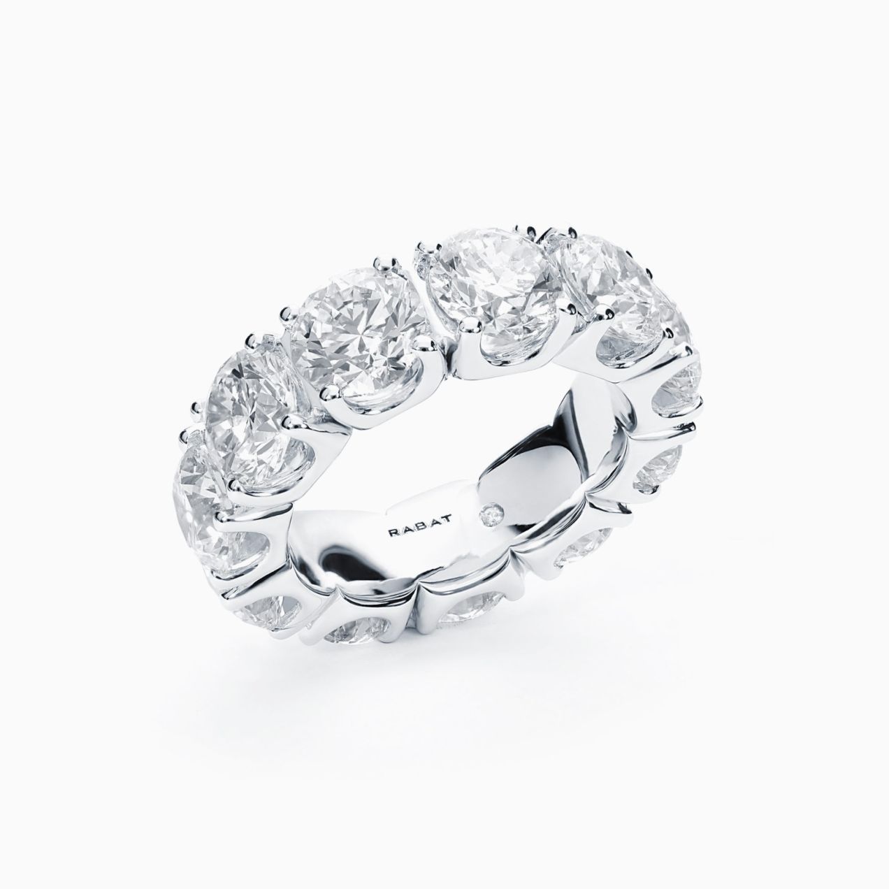 White gold engagement ring with diamonds RABAT Always U