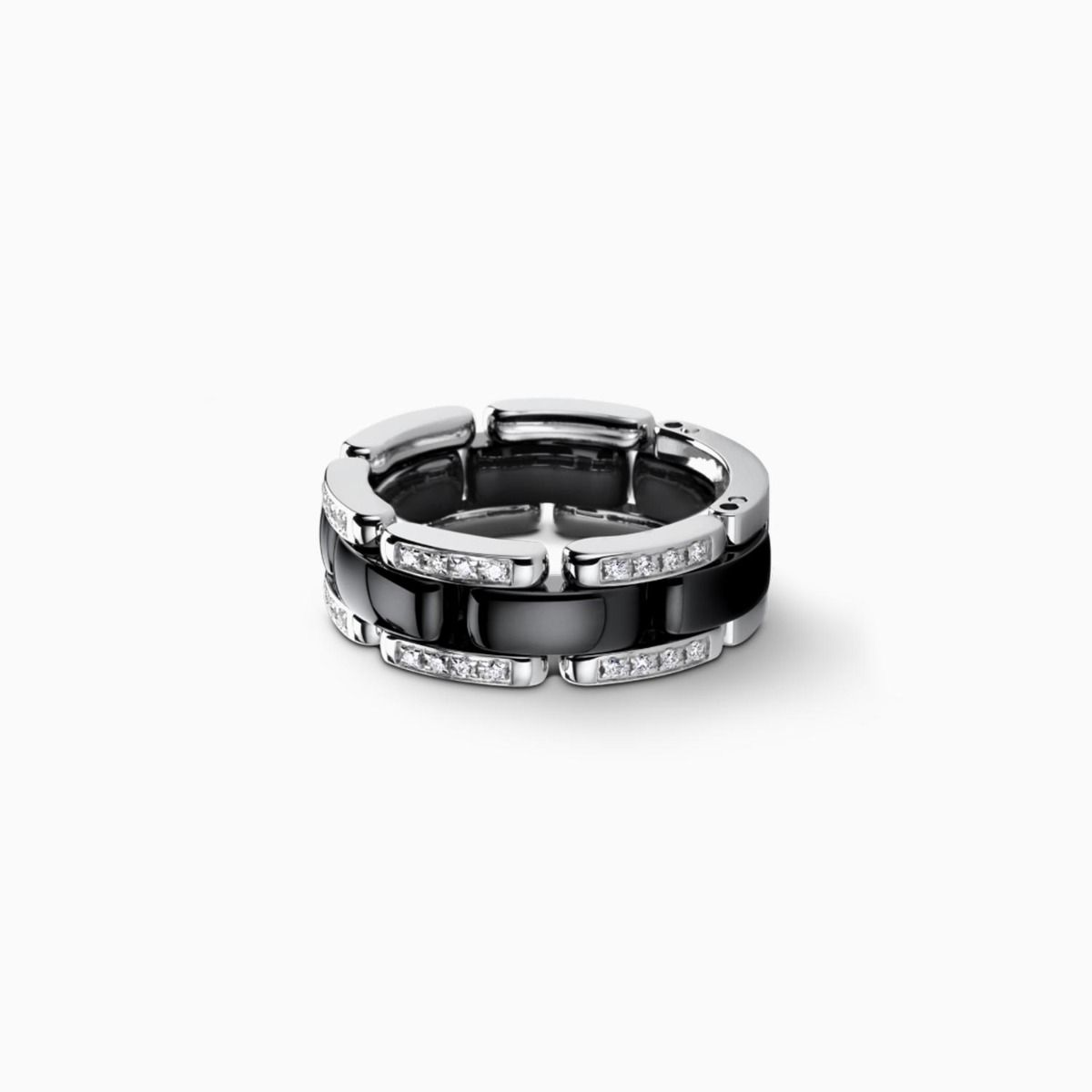 Ring CHANEL Ultra white gold and black ceramic with diamonds