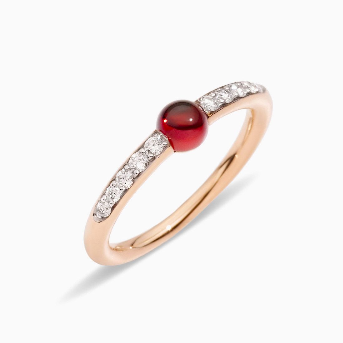 Pomellato Ring with Garnet and Diamonds 