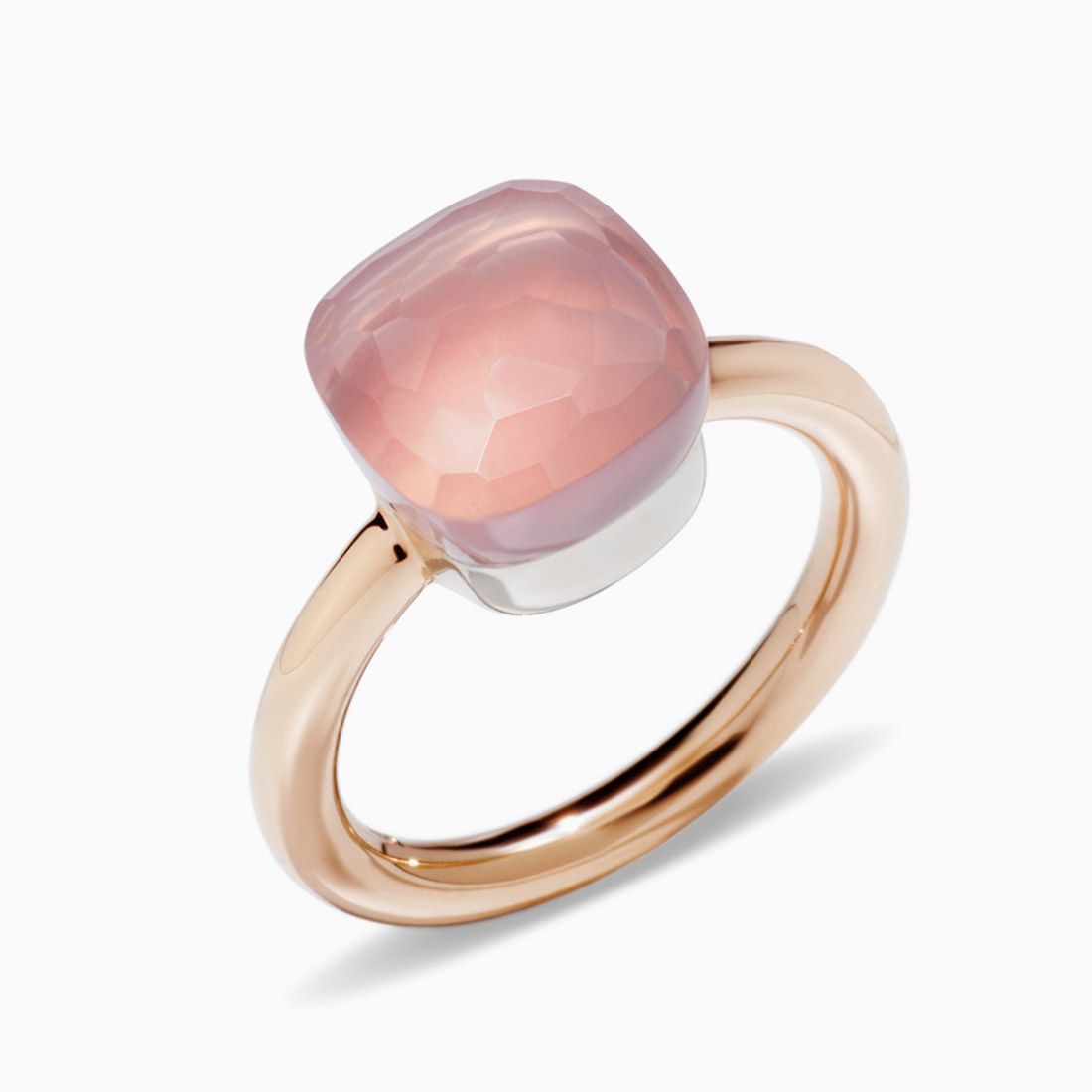 Pomellato Ring with Rose Quartz 