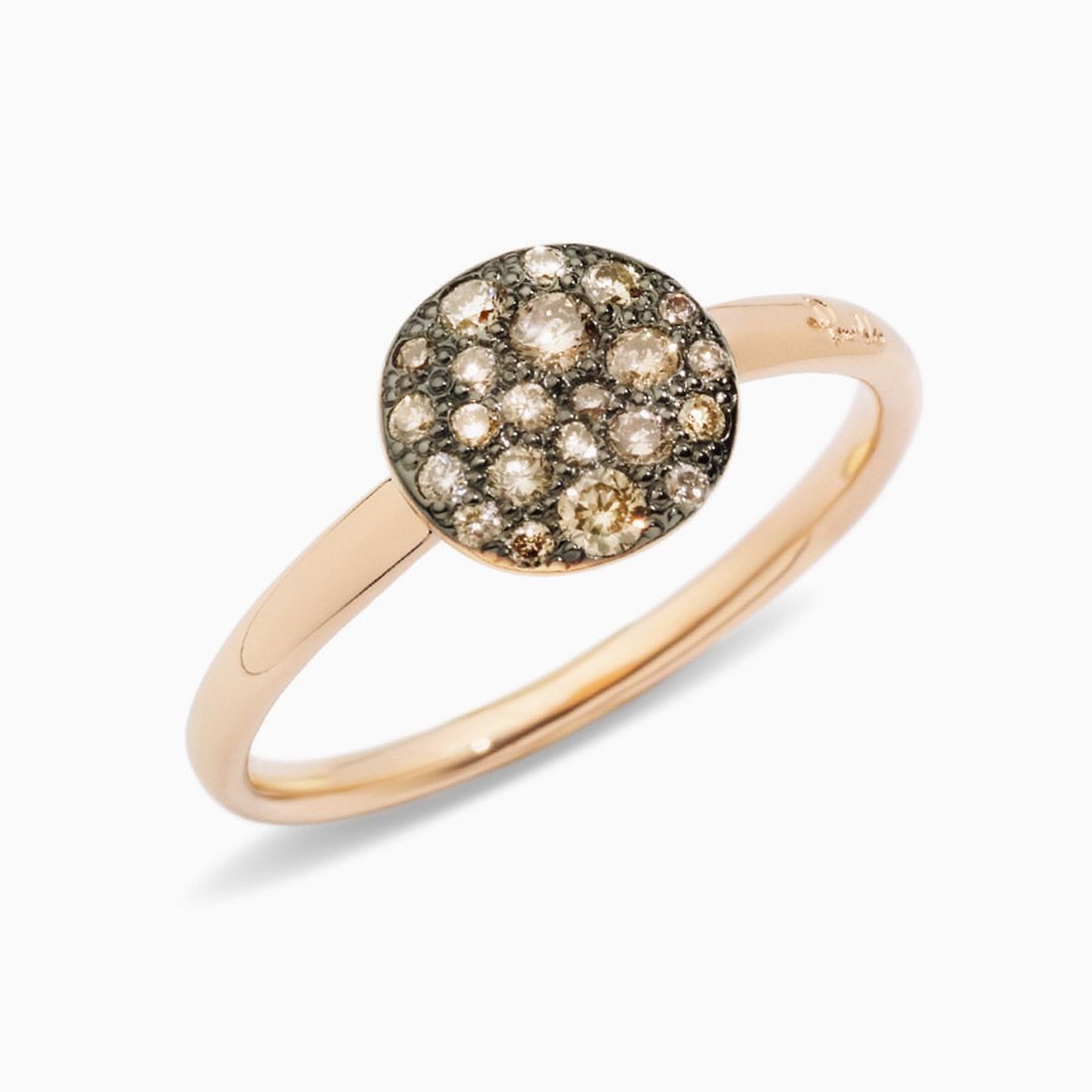 Pomellato Ring with Brown Diamonds 