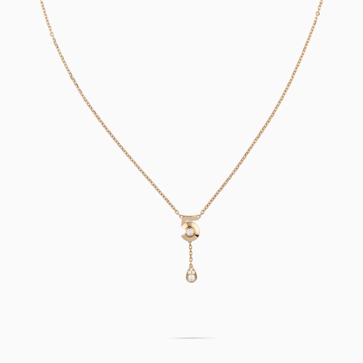 Necklace CHANEL Extrait Nº5 rose gold
