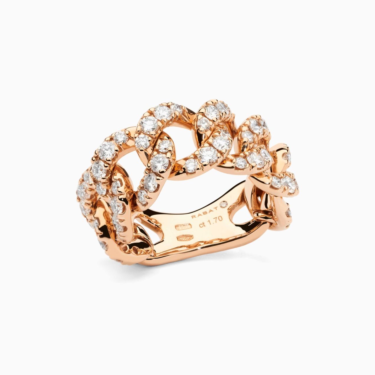 Rose gold with diamonds ring