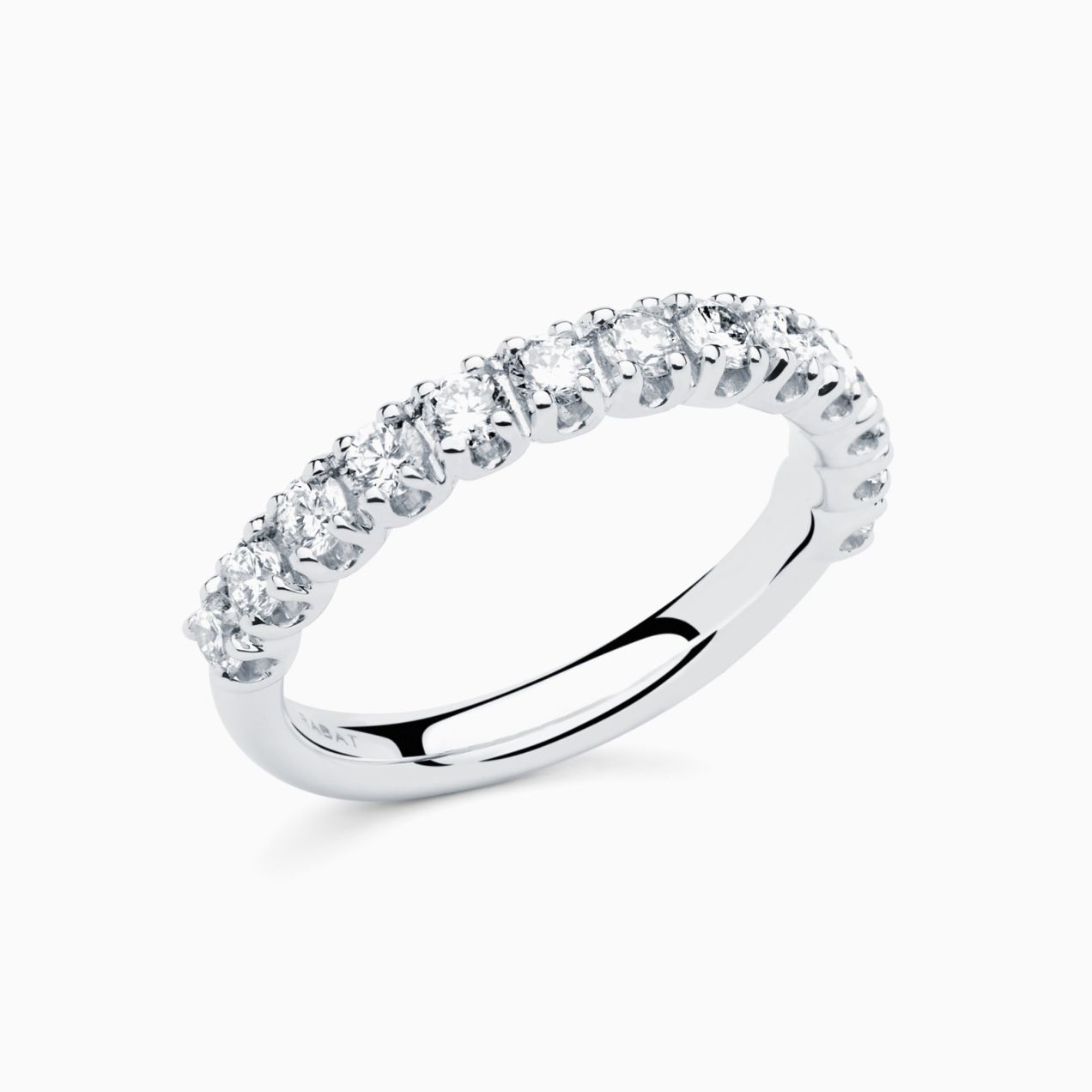White gold and diamonds engagement ring