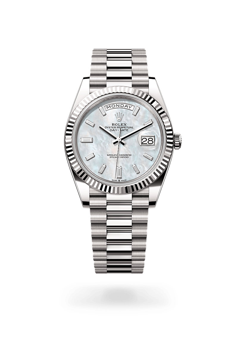 Rolex Day Date 40 de Oro blanco M228239 0078 RABAT