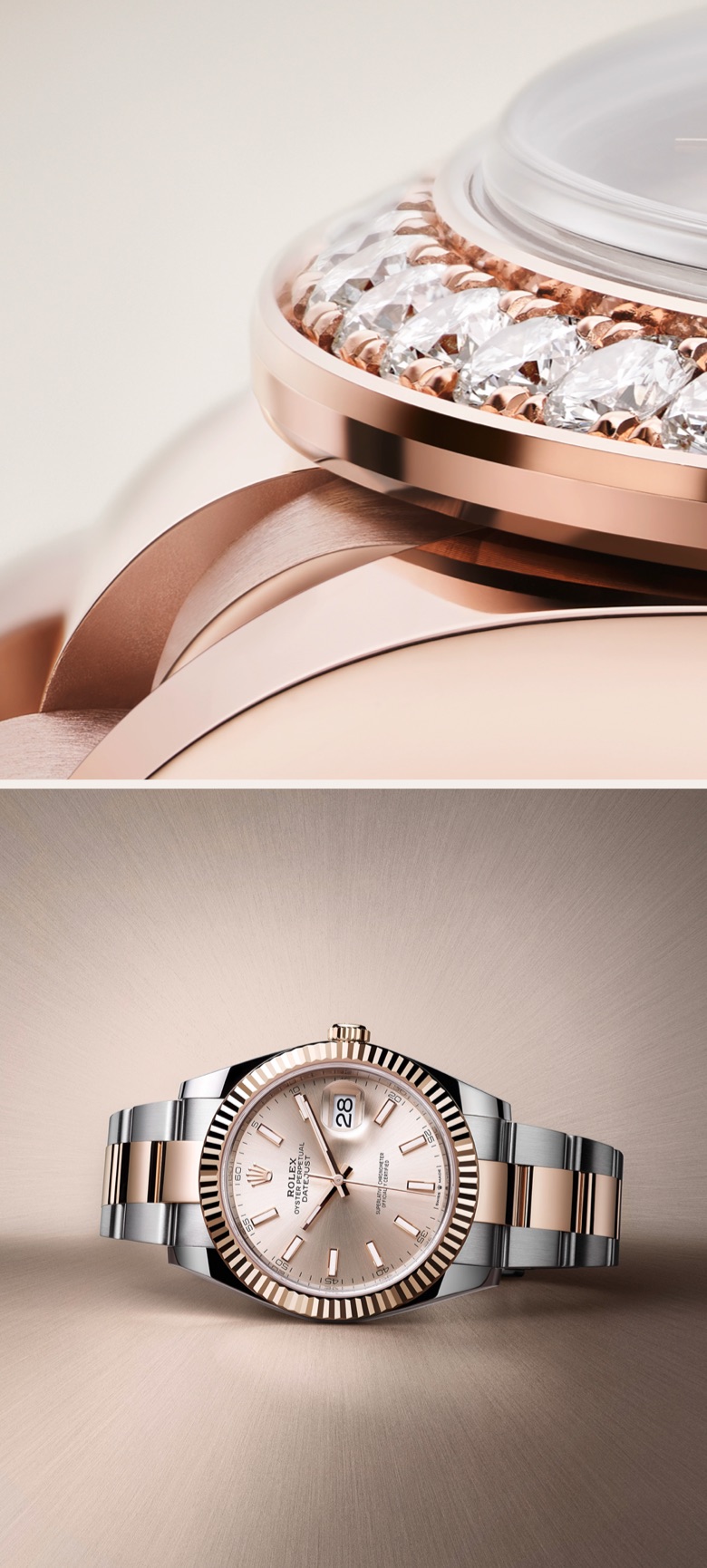 Detalles del bilse del reloj Rolex Datejust